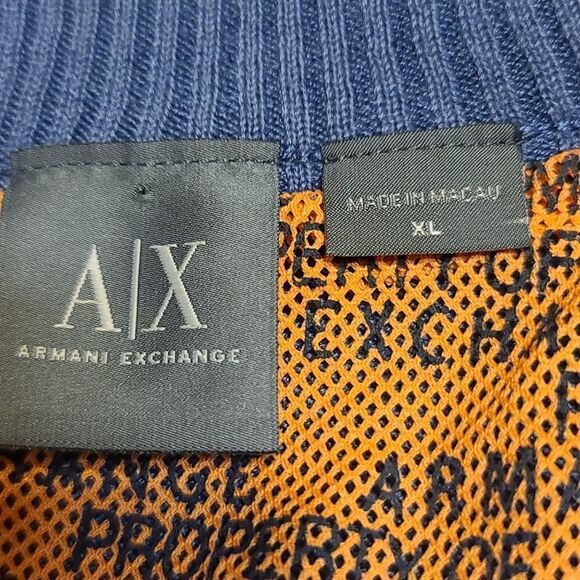 A/X Armani Exchange Blue Cardigan Size XL - Picture 7 of 9